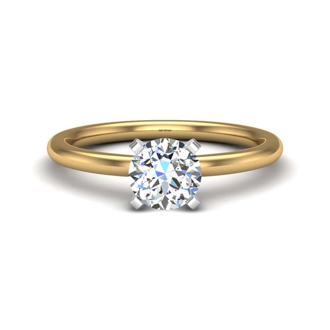 Leah 4 Prong Solitaire Engagement Ring